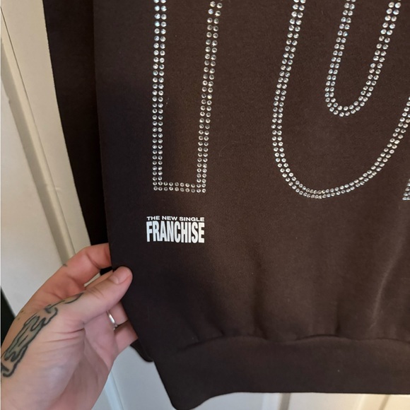 Travis Scott Promo Rhinestone YUP hoodie - Picture 3 of 5